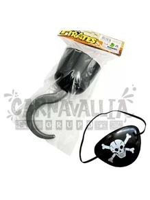 GRUPO CARNAVALLIA Pirate Captain Hook Hook Costume Accessory - Grey - View 10