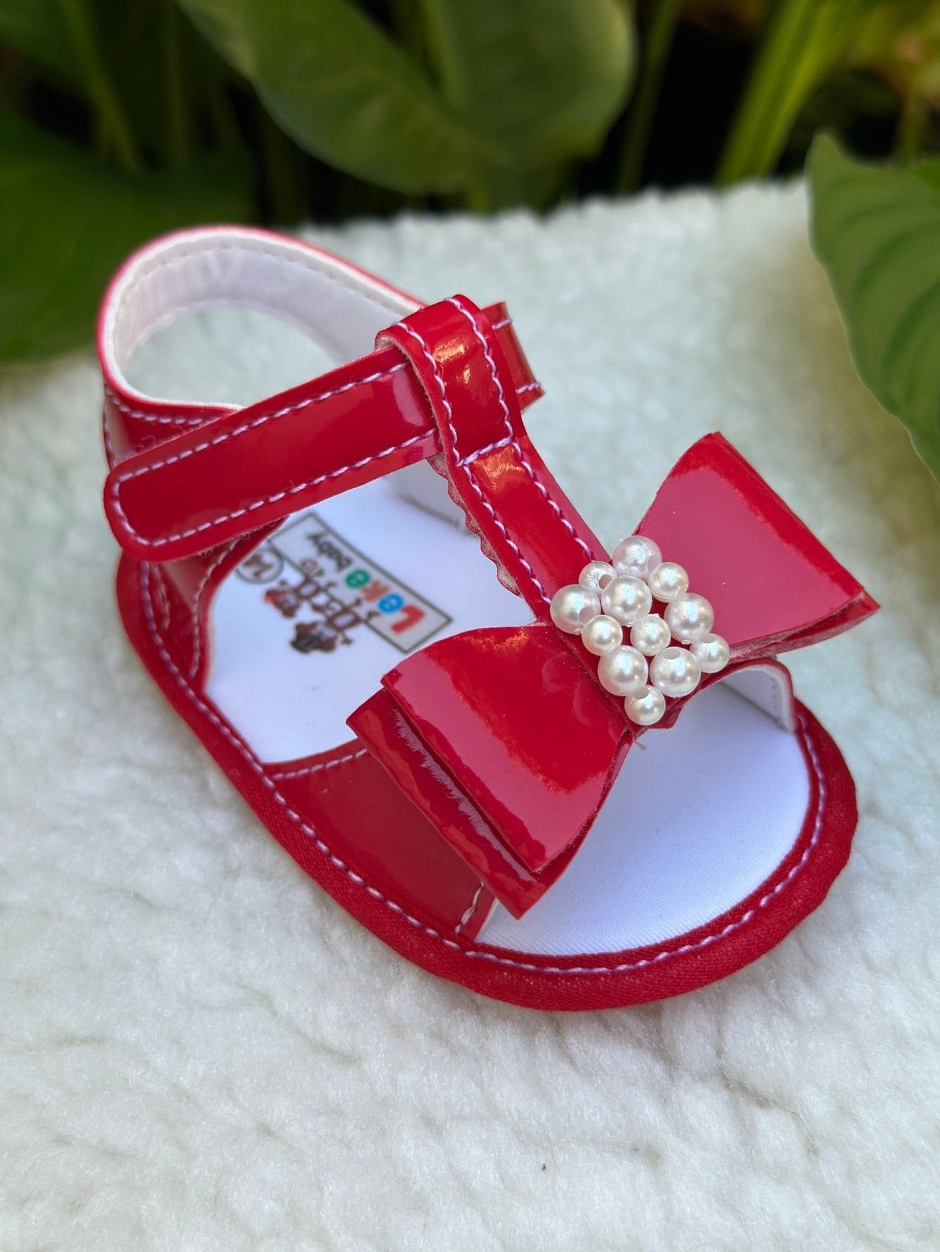 Kids Flat Sandals - Đỏ - Xem 1