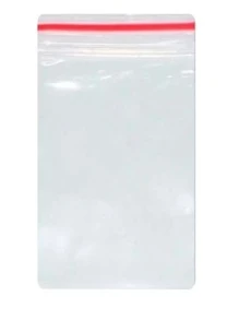 Saco Hermético Zip Lock Transparente 5x7 com 100 Unidades: Mantenha seus Alimentos Frescos e Protegidos! - Transparente - Visão 2