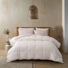 羽絨替代被子羽絨被插入物超柔軟親膚雲朵透氣 60 年代 1800 防羽絨被適合溫暖睡眠 - 白色 - 查看 1