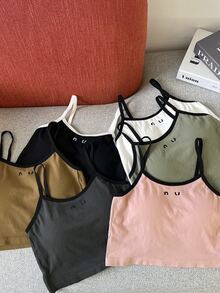 Top Corto para Mujer con Tirantes | Ropa para mujer | Tops para mujer | Moda | Fashion - Café integral - Ver 5