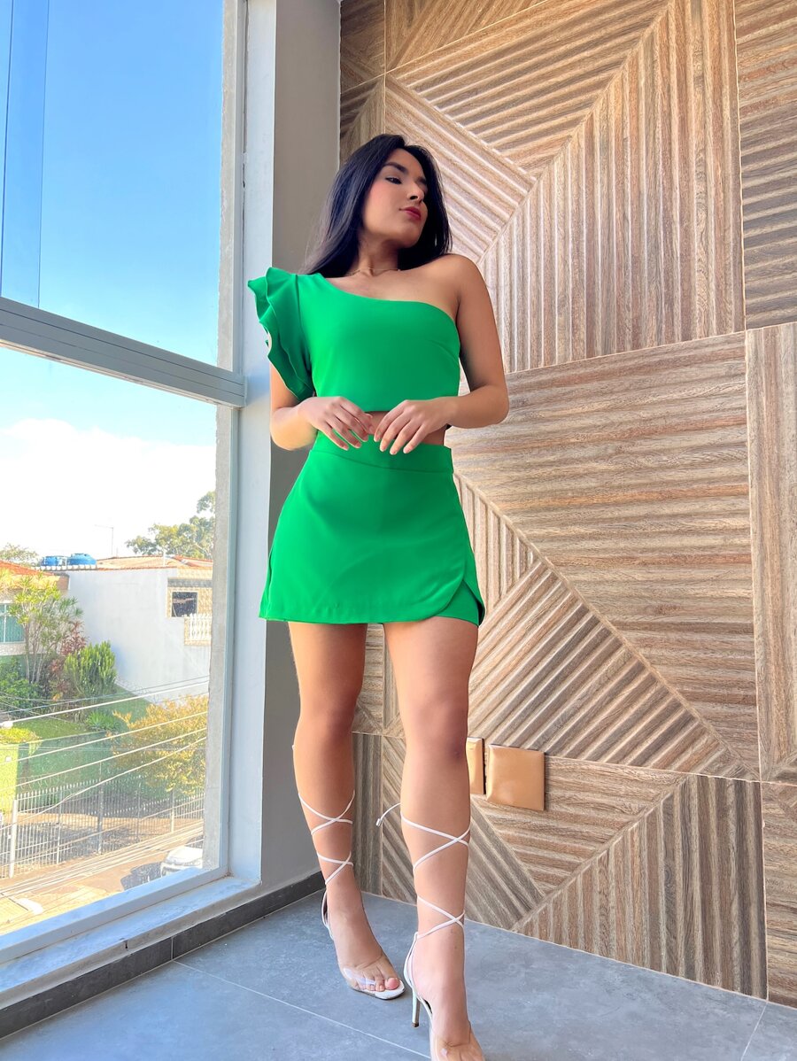 Women Two-piece Outfits - màu xanh lá - Xem 1