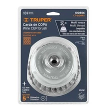 CT-612MRX 100856 5" Cup Carding Tool For Thick Braided Wire Multi-Thread - Orange - View 4