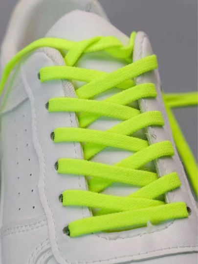 2pcs Fashionable Solid Color Elastic Shoe Laces For Women Men Sneakers Shoes, Casual Shoes,White Shoes,Basketball Shoes