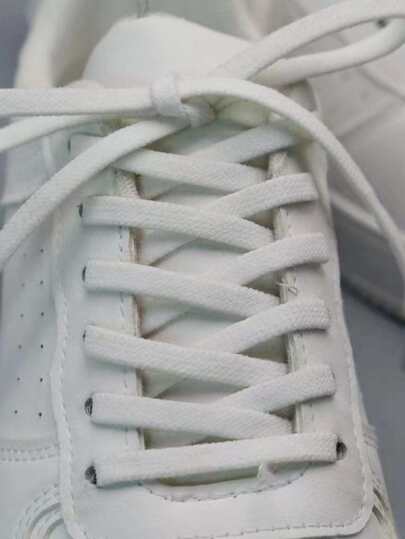 Set de 2 cordones elásticos de unicolor a la moda para mujeres y hombres, para zapatillas, zapatos casuales, zapatos blancos, zapatos de baloncesto, zapatillas de deporte, calzado de verano