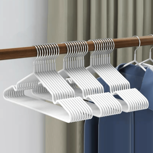 20/40 Piezas  Ganchos para Ropa Perchas de Metal Antiderrapantes 40 CM Que Ahorra Espacio Perchas Ropa para Estándar de Adultos Resistente y Duradera para Camisas Pantalones Vestido y Abrigo