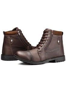 Men Boots - Cà phê nâu - Xem 3