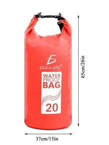 20L Waterproof Dry Backpack With Roll Top For Water Sports - Multicolor - View 2