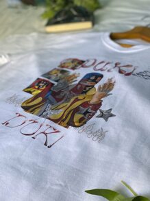 Playera DUKI estilo Y2K - Blanco - Ver 3