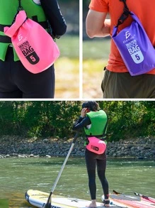 Mochila seca Impermeable de 5 L actividades al aire libre, navegación, Deportes Acuáticos bolsa impermeable - Multicolor - Ver 3