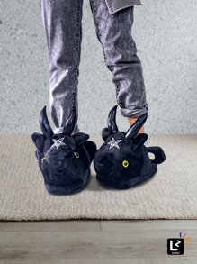 Pantuflas Unisex  Baphy la cabra malvada - Negro - Ver 5