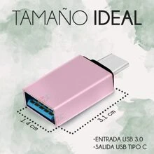 OTG Adapter Usb Female To Type C Male For Mouse Keyboard Memories - 粉色 - 查看 4