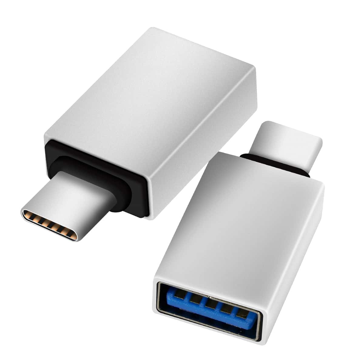 OTG Adapter Usb Female To Type C Male For Mouse Keyboard Memories - Silver - View 1