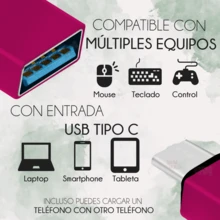 OTG Adapter Usb Female To Type C Male For Mouse Keyboard Memories - 玫紅色 - 查看 6
