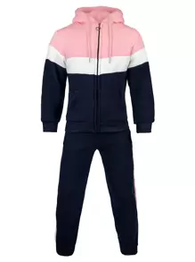 Youth Pants Set Girl's Plush Fashion! - Pink - View 1