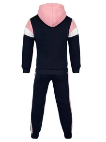 Youth Pants Set Girl's Plush Fashion! - Pink - View 2