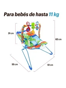 Baby Rocking Chair With Interactive Toys