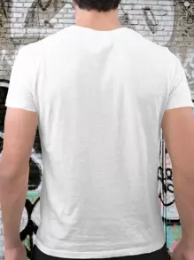 Men T-Shirts - 白色 - 查看 2