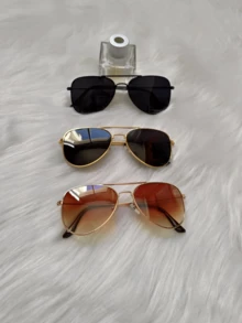 女士太陽眼鏡復古女士夏季禮物 - 玫瑰金 - 查看 3