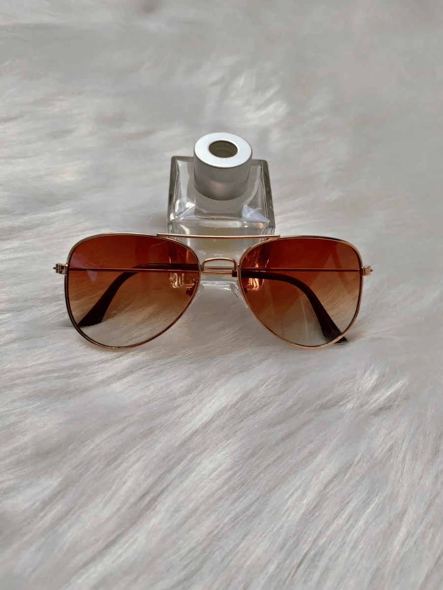 女士太陽眼鏡復古女士夏季禮物 - 玫瑰金 - 查看 1