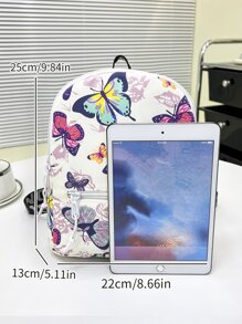 Balo du lịch in hình bướm mùa hè tươi mát, cặp đi học cho học sinh tốt nghiệp, nữ sinh tuổi teen, sinh viên năm nhất, năm hai, năm ba & năm tư ở trường cao đẳng, trường đại học & trung học, hoàn hảo cho hoạt động ngoài trời, du lịch & trở lại trường, ba lô đi học, sức chứa lớn, di động, dành cho nữ sinh tuổi teen, sinh viên đại học, trường cao đẳng, trường tiểu học, trường trung học cơ sở, trường trung học phổ thông, công việc, kinh doanh, đi lại, ngoài trời, du lịch, dã ngoại Valentine - Nhiều màu - Xem 6
