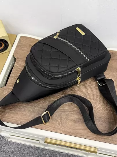 Avslappnad bröstväska, Enkel stil, Bekvämt för Fitness, Utomhusresor, Bärbar axel- och crossbodyväska, Enstaka företag Fritidsarbete, Affärer, Pendla, Utomhus, Resor för tonåringar, För Kvinnor, För Dam, För Man, För Kvinna, För Högskolestudent, Tjänstemän, För skolstudentmode, Minimalistisk, Vintage läderväska, Preppy Bum School Bag