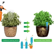 12pcs Automatic Drip Irrigation System Self Watering Spike For Flower Plants Greenhouse Garden Adjustable Auto Water Dripper Device - Multicolor - View 6