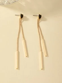 1对女士长流苏耳环，优雅个性时尚耳环，适合派对、婚礼、度假、返校、新年等场合，也是馈赠亲朋好友的理想礼物。 - 金黃色 - 查看 2