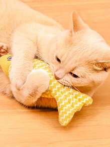 模擬魚貓玩具帶貓薄荷風味 - 灰色 - 查看 4