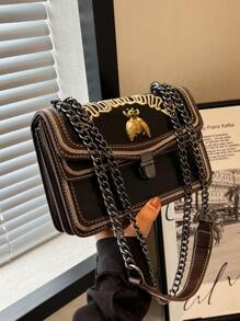 Quyến rũ, thanh lịch, kỳ nghỉ tinh tế, Old Money Di động Metal Bee Decor Túi vuông Dây đeo có khóa đẩy Thời trang dành cho các cô gái tuổi teen Nữ sinh viên đại học, Công nhân cổ trắng, Tân binh & Công nhân cổ trắng Hoàn hảo cho văn phòng, Hoàn hảo cho hoạt động ngoài trời, Hoàn hảo cho bữa tiệc, Dạ hội, Ăn tối, Đám cưới, Công việc, Kinh doanh, Đi làm - màu đen - Xem 6