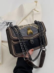 Quyến rũ, thanh lịch, kỳ nghỉ tinh tế, Old Money Di động Metal Bee Decor Túi vuông Dây đeo có khóa đẩy Thời trang dành cho các cô gái tuổi teen Nữ sinh viên đại học, Công nhân cổ trắng, Tân binh & Công nhân cổ trắng Hoàn hảo cho văn phòng, Hoàn hảo cho hoạt động ngoài trời, Hoàn hảo cho bữa tiệc, Dạ hội, Ăn tối, Đám cưới, Công việc, Kinh doanh, Đi làm - màu đen - Xem 5