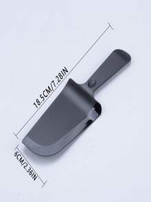 1pc Solid Serrated Plastic Cake Knife For Cake Shop - Black - View 2