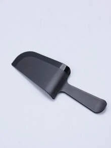 1pc Solid Serrated Plastic Cake Knife For Cake Shop - Black - View 4