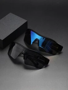 2pcs Plastic Outdoor Sports Cycling Sunglasses - Multicolor - View 2