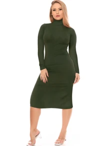 Women Dresses - xanh quân đội - Xem 1