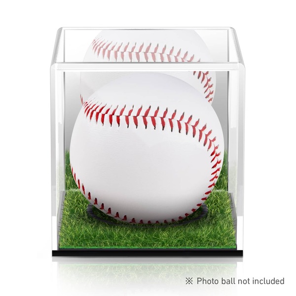 Baseball Cube Holder, Autographed Baseball Display Case, Acrylic Baseball Showcase, Protection