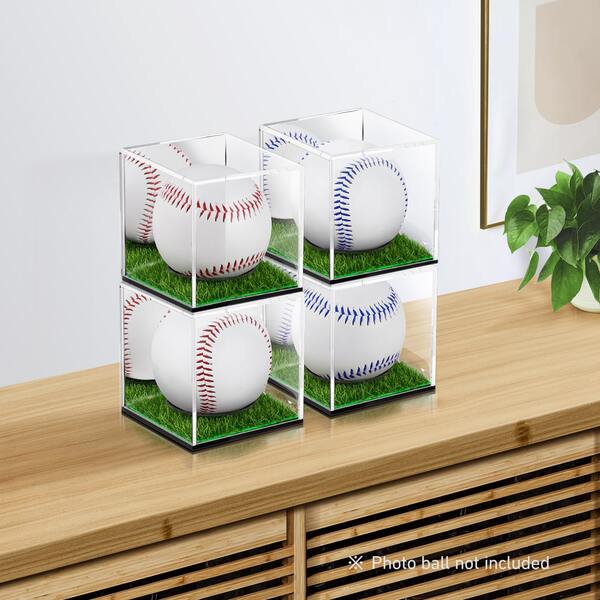 Baseball Cube Holder, Autographed Baseball Display Case, Acrylic Baseball Showcase, Protection