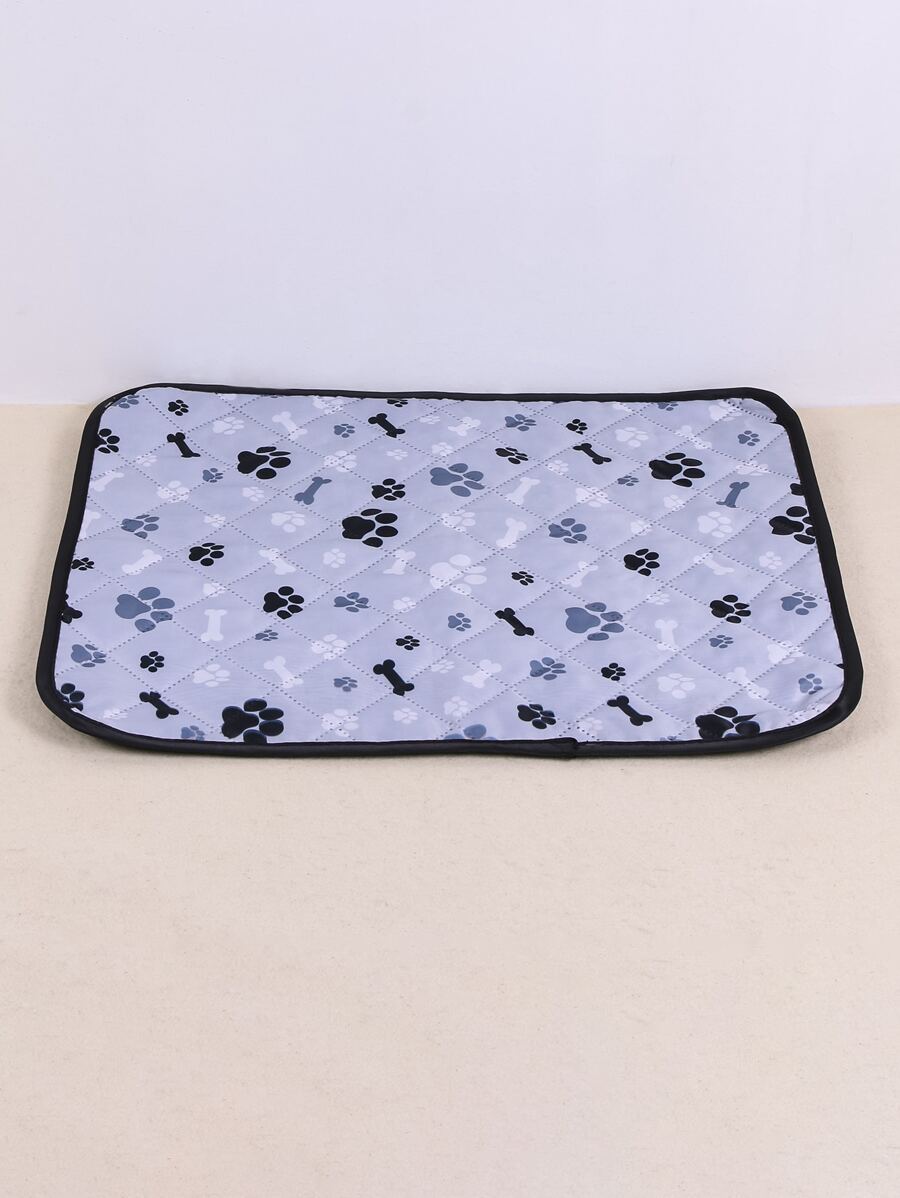 Bone And Paw Print Pet Mat - Màu be - Xem 1