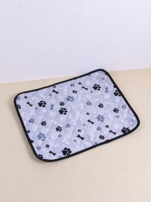 Bone And Paw Print Pet Mat - Màu be - Xem 2
