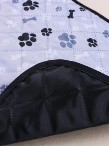 Bone And Paw Print Pet Mat - Màu be - Xem 4