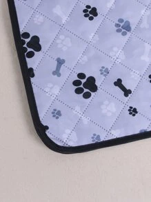 Bone And Paw Print Pet Mat - Màu be - Xem 5