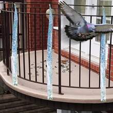 50m Double-sided Bird Repellent Ribbon, Bird Deterrent Reflective Adhesive Tape - Insect Prevention Double-sided Bird Repeller For Pigeons, Gray Dogs, Geese, Egrets, Black Birds, Etc. - Silver - View 3