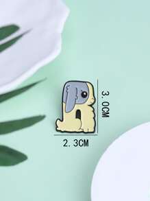 1入組創意個性化R字母形狀胸針 - 彩色 - 查看 4