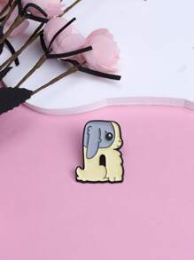 1入組創意個性化R字母形狀胸針 - 彩色 - 查看 3