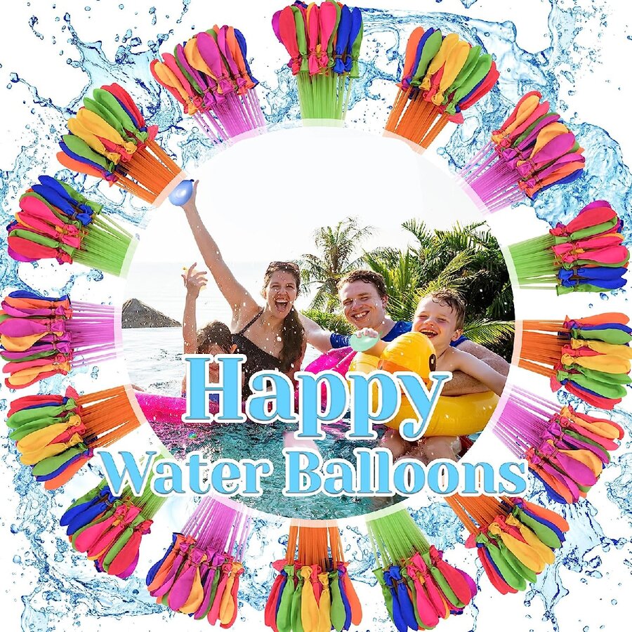 agua globos rápido llenar , múltiple color autosellante Globo de agua , racimo globos con Niños , familia , amigos para verano exterior agua Juguetes , - Multicolor - Ver 1