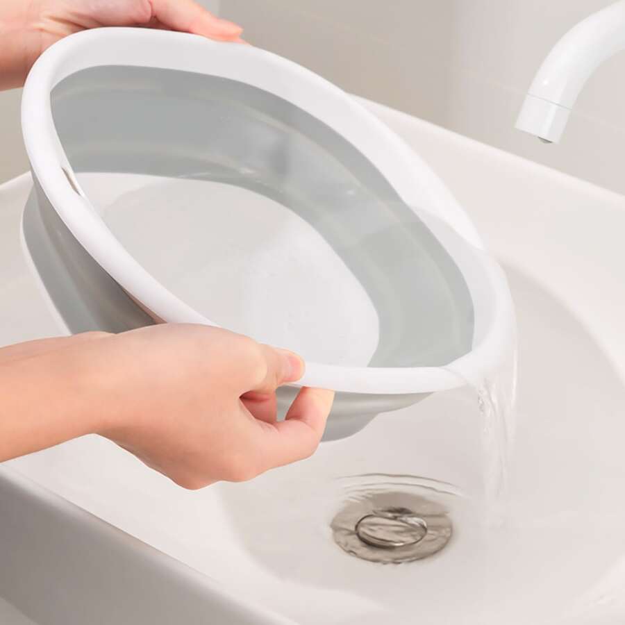 1 Miếng Có thể mang đi & Xô có thể gập lại Với Đa chức năng Đối với Mang Nước , Rửa Ô tô/xe hơi , Đi du lịch , Câu cá  , Bàn chải làm sạch , Các hoạt động ngoài trời