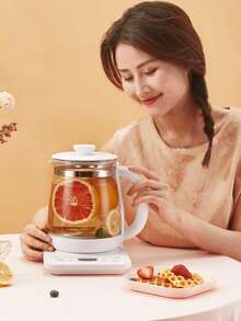 1pc PP Electric Kettle, Modern Multi-function Thickened Electric Kettle For Home - Pink - View 3