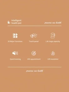 1pc PP Electric Kettle, Modern Multi-function Thickened Electric Kettle For Home - Pink - View 5