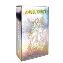 Angel Tarot Card Deck Holographic Laser Effect - Black - View 5