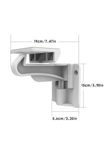 10 chiếc khóa chốt tủ thiết kế ẩn không cần dụng cụ bảo vệ trẻ em, sản phẩm gia dụng cho trẻ em, cửa tủ ngăn kéo, quà tặng trang trí gia đình cho tiệc mừng em bé - trắng - Xem 7